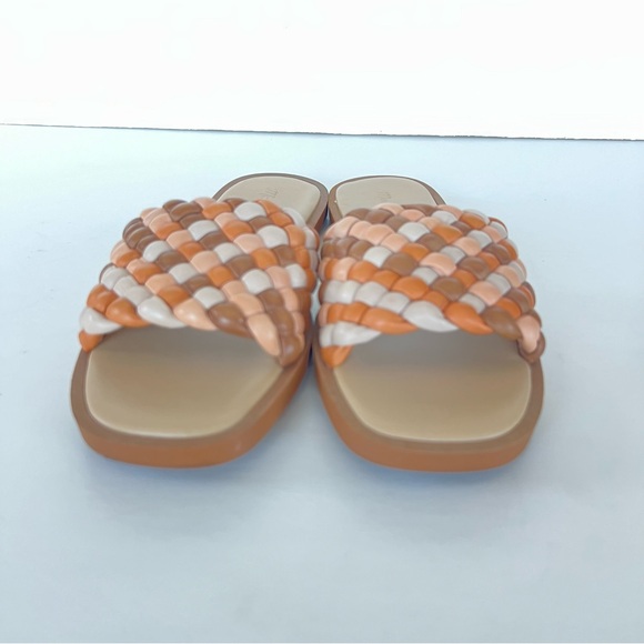 MADEWELL The Suzi Slides Multicolor Woven Leather Slip On Summer Sandal Sz 7.5 - Picture 4 of 11